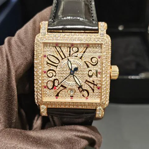 Franck Muller Conquistador Cortez 10000 H SC D CD RU5N 41mm Rose gold Silver