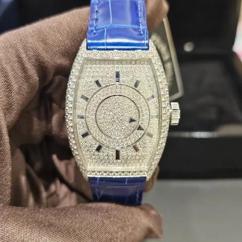 Franck Muller Crazy Hours 5850 DM D CD SA WG 32mm White gold