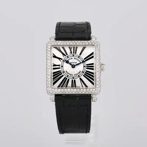 Franck Muller Master Square 6002 L QZ D 36mm White gold Silver