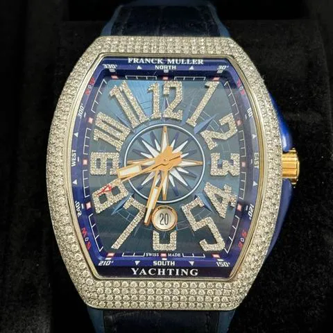 Franck Muller Vanguard V 45 SC DT 44mm Stainless steel Blue