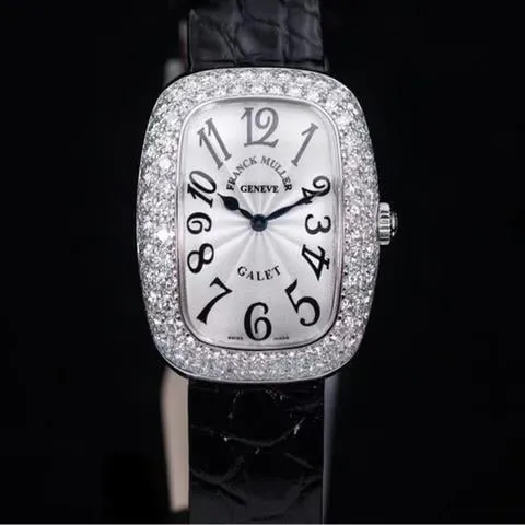 Franck Muller 3002 L QZ V D2 White gold Silver