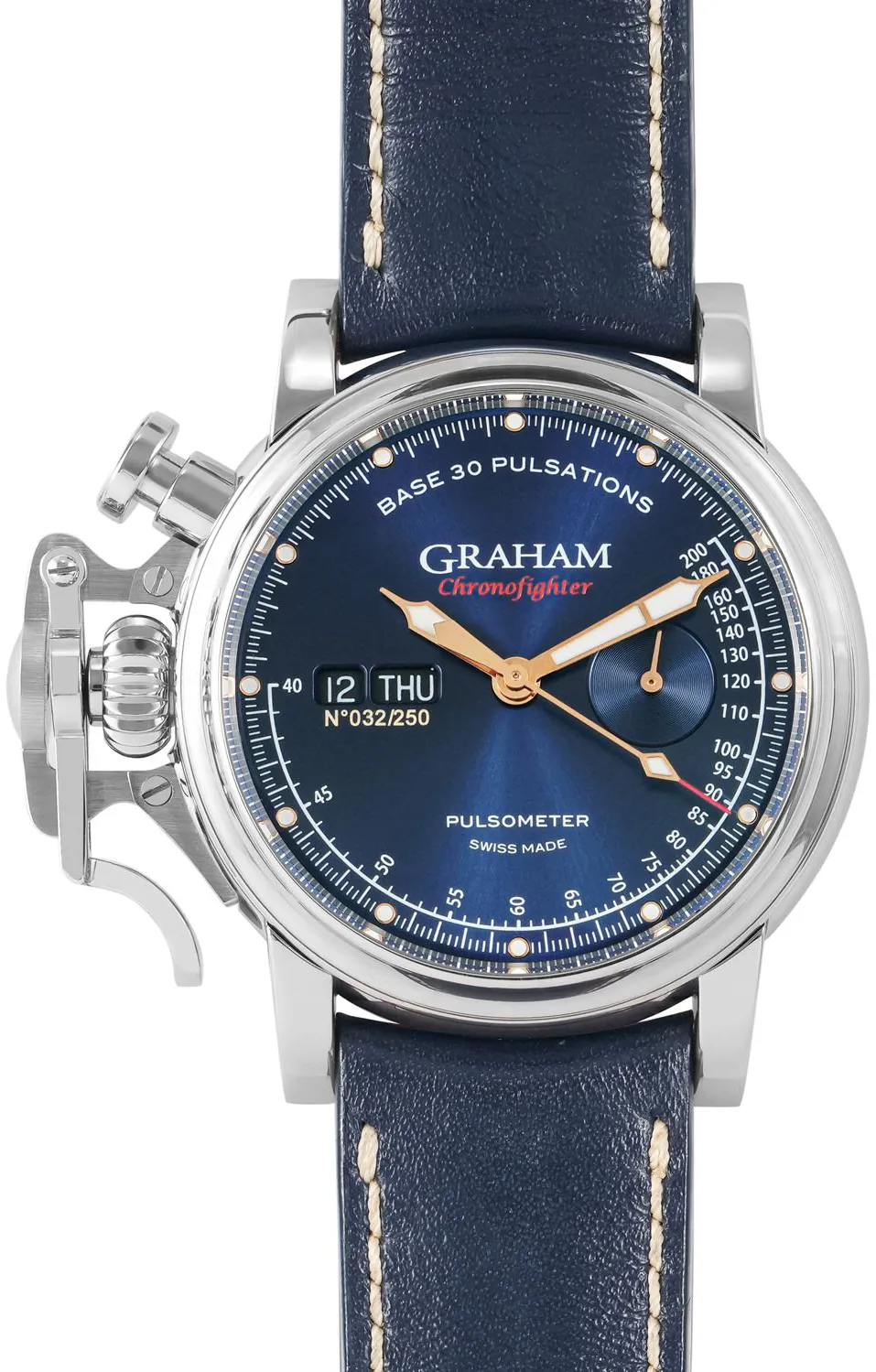 Graham Chronofighter 2CVCS.U14A 44mm Stainless steel Blue