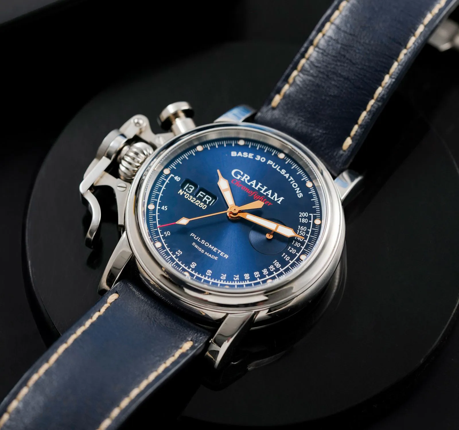 Graham Chronofighter 2CVCS.U14A 44mm Stainless steel Blue 2