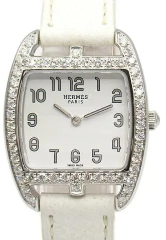 Hermès Cape Cod 26.5mm Stainless steel White