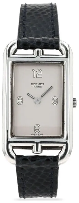 Hermès Nantucket 412178 33mm Stainless steel Black