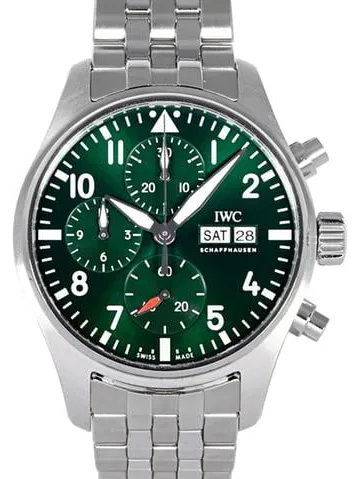 IWC Pilot IW388104 41mm Stainless steel Green