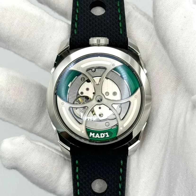 MB&F M.A.D.1 M.A.D.1 Green 42mm Stainless steel Skeletonized