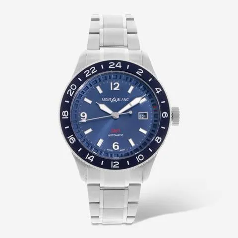 Montblanc 1858 129616 42mm Stainless steel Blue