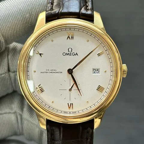 Omega De Ville 434.53.41.20.02.001 41mm Yellow gold Silver