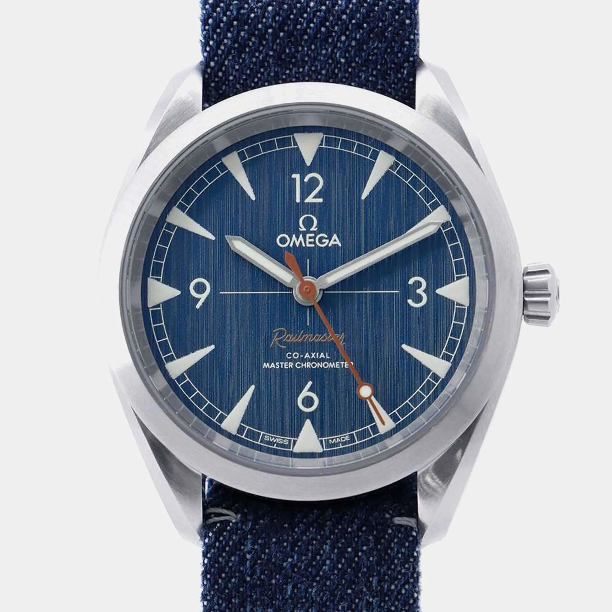 Omega Railmaster 220.12.40.20.03.001 40mm Stainless steel Blue