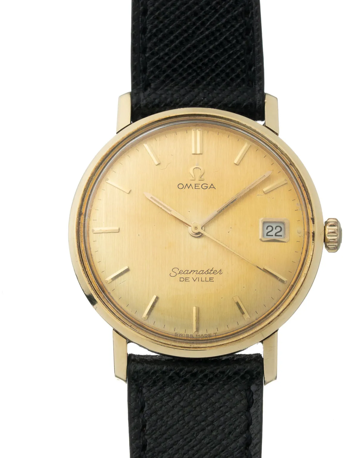 Omega Seamaster De Ville 166.020 34mm Yellow gold Champagne