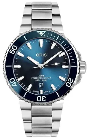 Oris Aquis 01 733 7789 4135-07 8 23 04PEB 43.5mm Stainless steel Blue