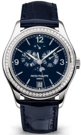 Patek Philippe Annual Calendar 5147G-001 39mm White gold and 18k white gold Blue