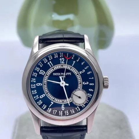 Patek Philippe Calatrava 6000G-012 37mm White gold Blue