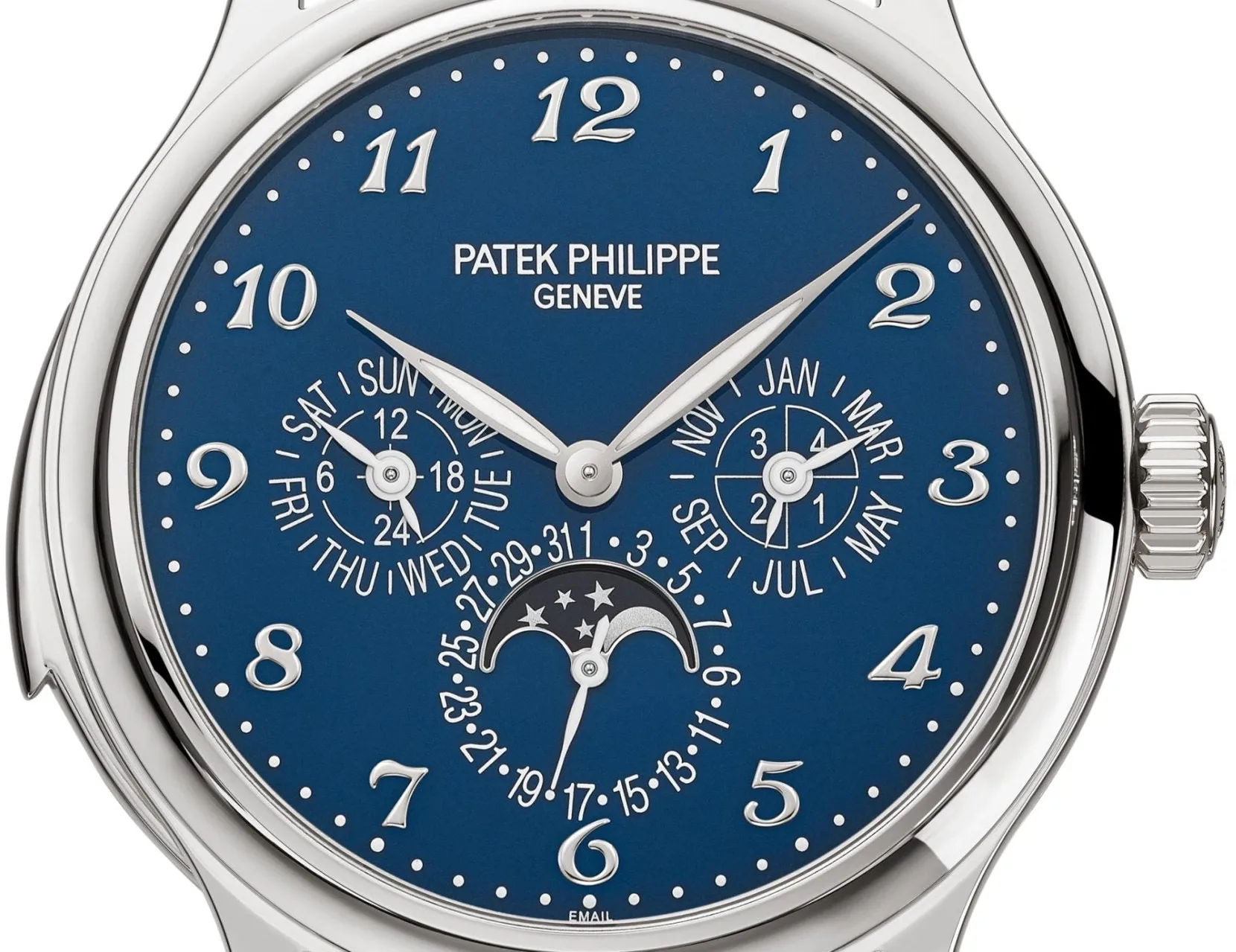 Patek Philippe Minute Repeater Perpetual Calendar 5374 42mm White gold Blue 14