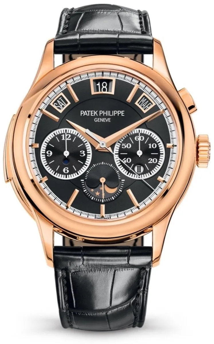 Patek Philippe Minute Repeater Perpetual Calendar Chronograph 5208 42mm Yellow gold Black