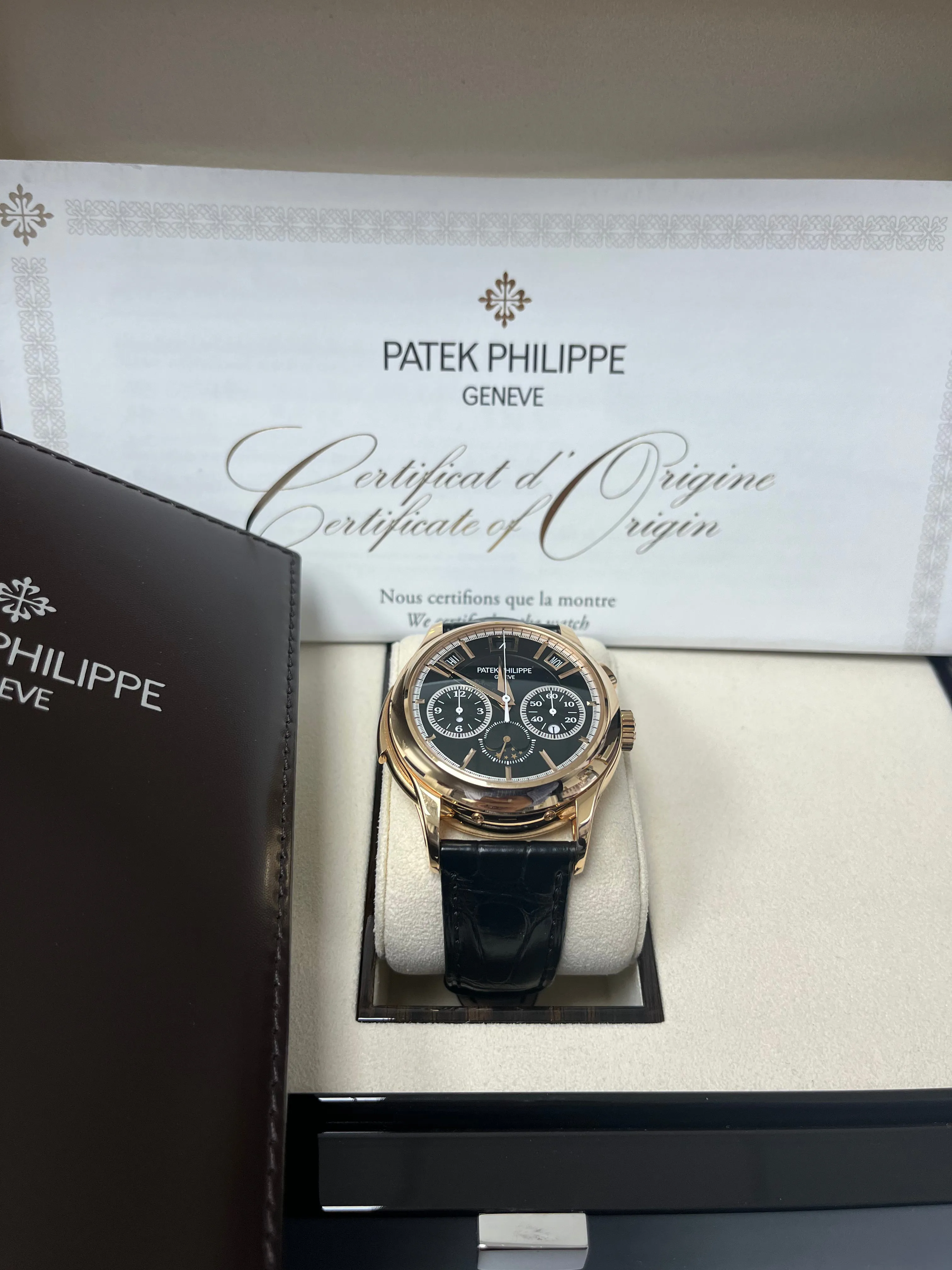 Patek Philippe Minute Repeater Perpetual Calendar Chronograph 5208 42mm Yellow gold Black 2