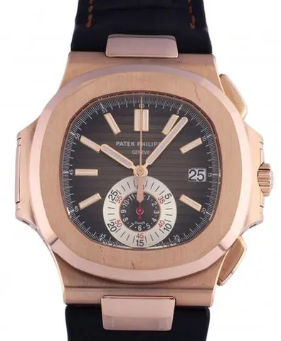 Patek Philippe Nautilus 5980R-001 40.5mm Rose gold Brown