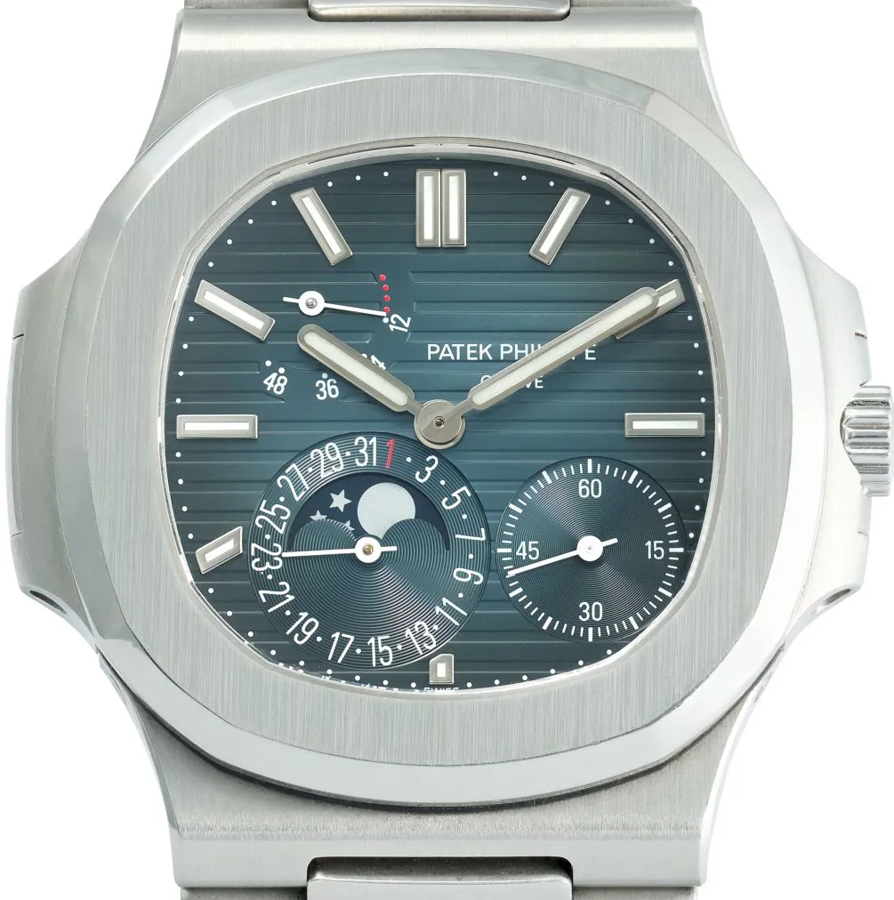 Patek Philippe Nautilus Moonphase 5712/1A-001 40mm Stainless steel Blue