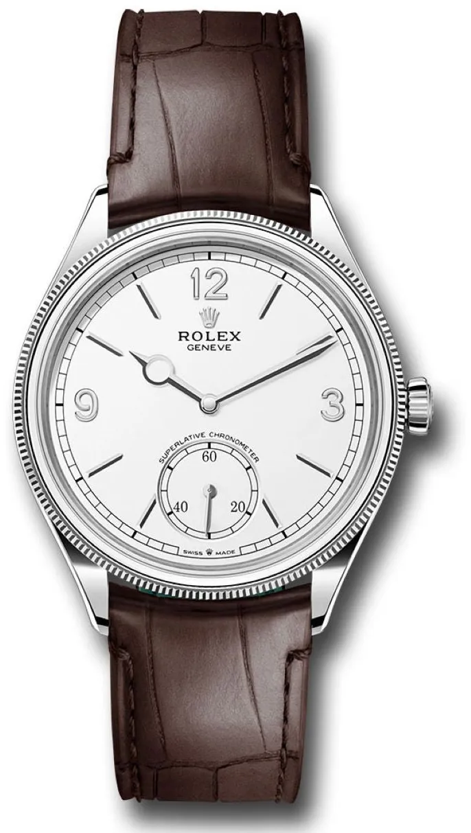 Rolex 1908 52509 39mm White gold and 18k white gold White