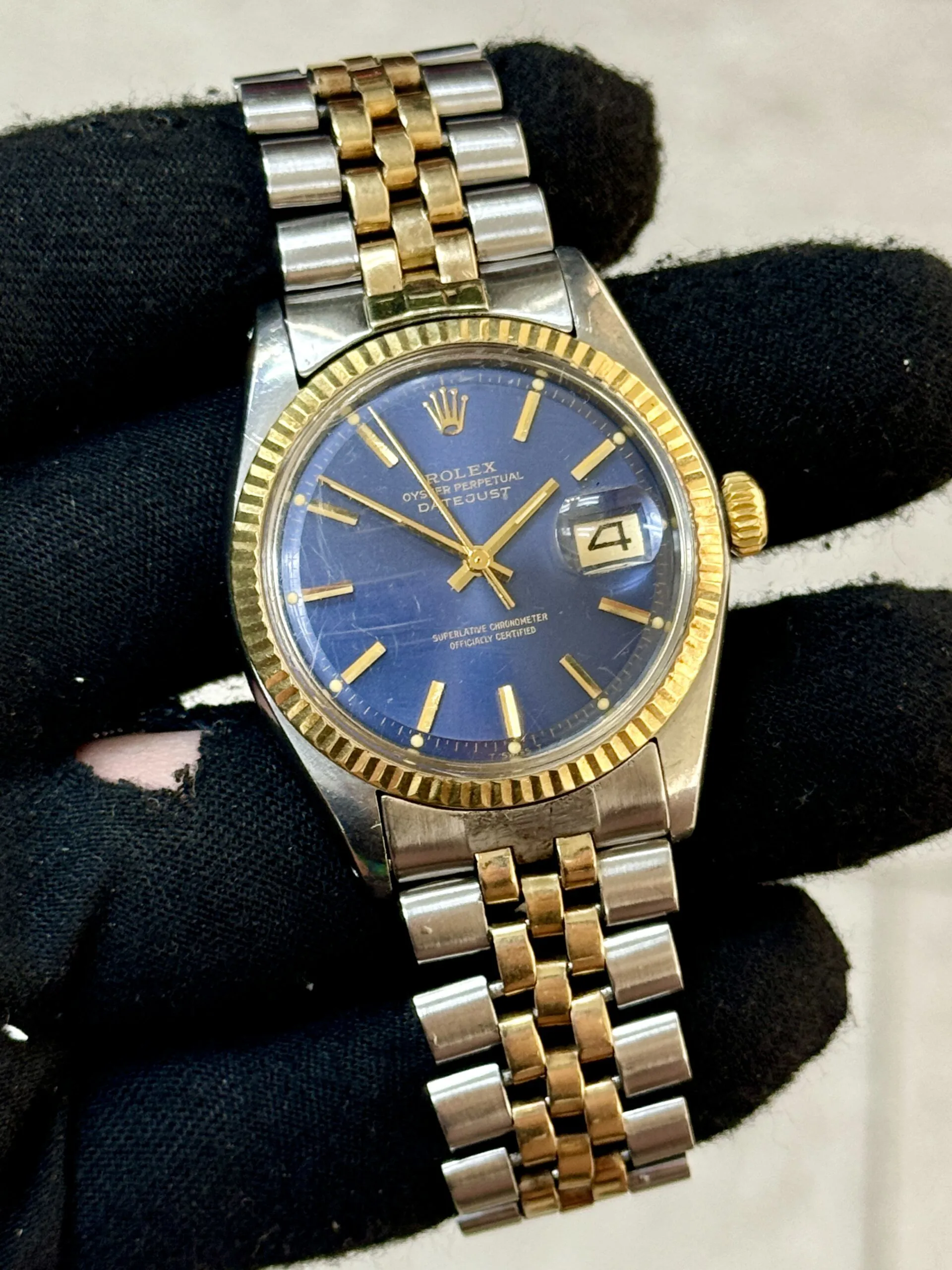 Rolex Datejust 1601 36mm Stainless steel Blue