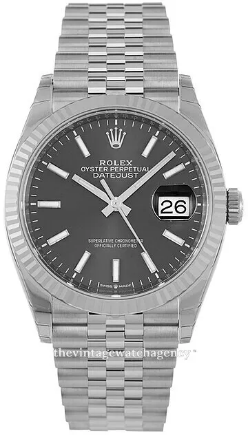 Rolex Datejust 36 126234-0015 36mm White gold and Oystersteel Black