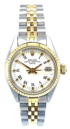 Rolex Datejust 6916 26mm Yellow gold and Stainless steel White