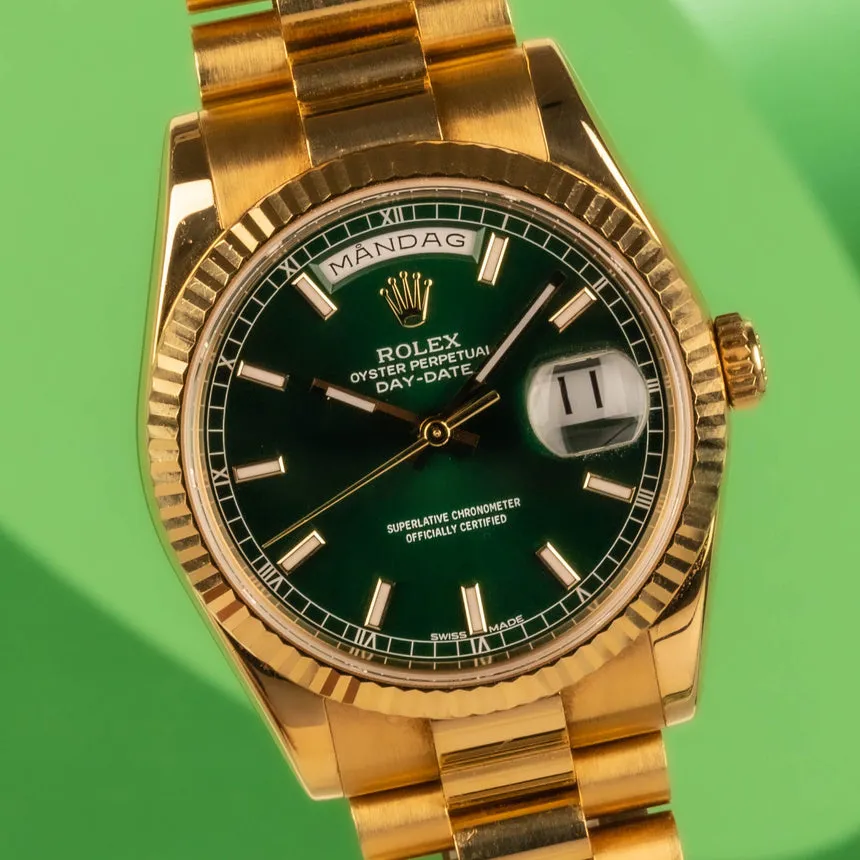 Rolex Day-Date 36 118238 36mm Green