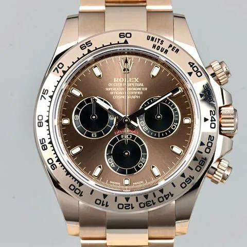 Rolex Daytona 116505 40mm Rose gold Brown