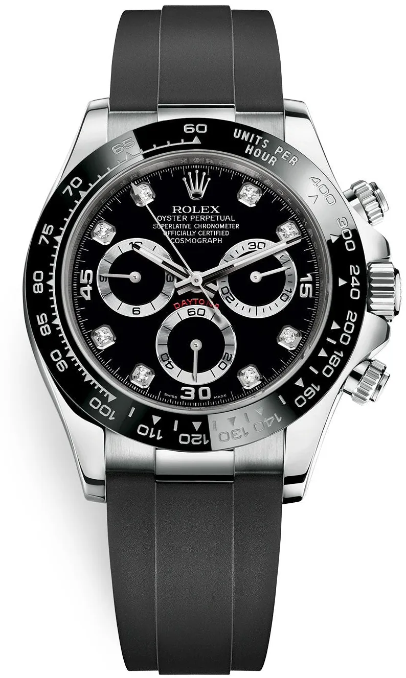 Rolex Daytona 116519LN 40mm White gold and 18k white gold Black