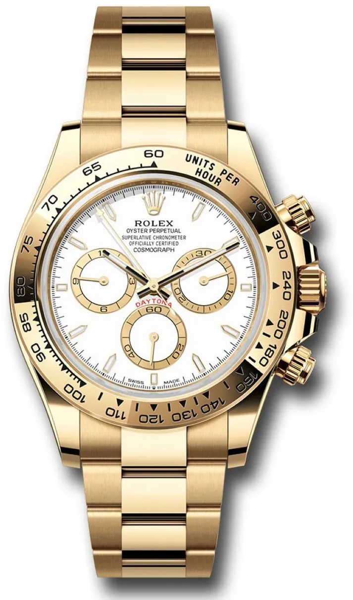 Rolex Daytona 126508 40mm Yellow gold and 18k yellow gold White