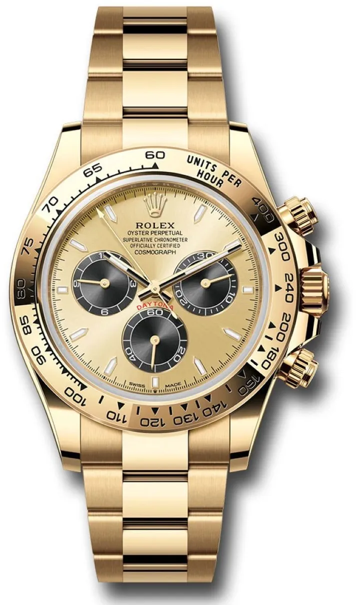 Rolex Daytona 126508 40mm Yellow gold and 18k yellow gold Black