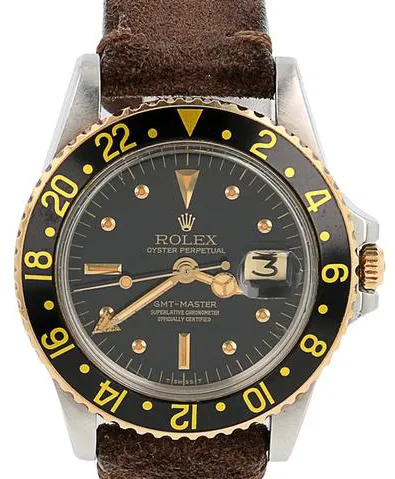 Rolex GMT-Master 16753 40mm Yellow gold and Stainless steel Black