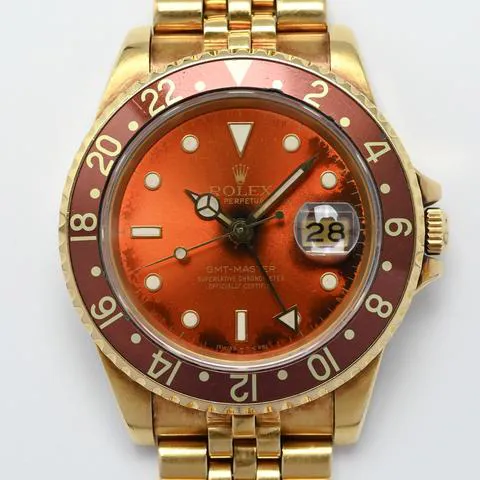 Rolex GMT-Master 16758 40mm Yellow gold Orange