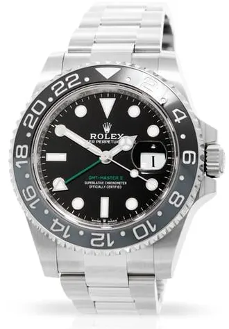 Rolex GMT-Master II 126710GRNR 40mm Stainless steel Black