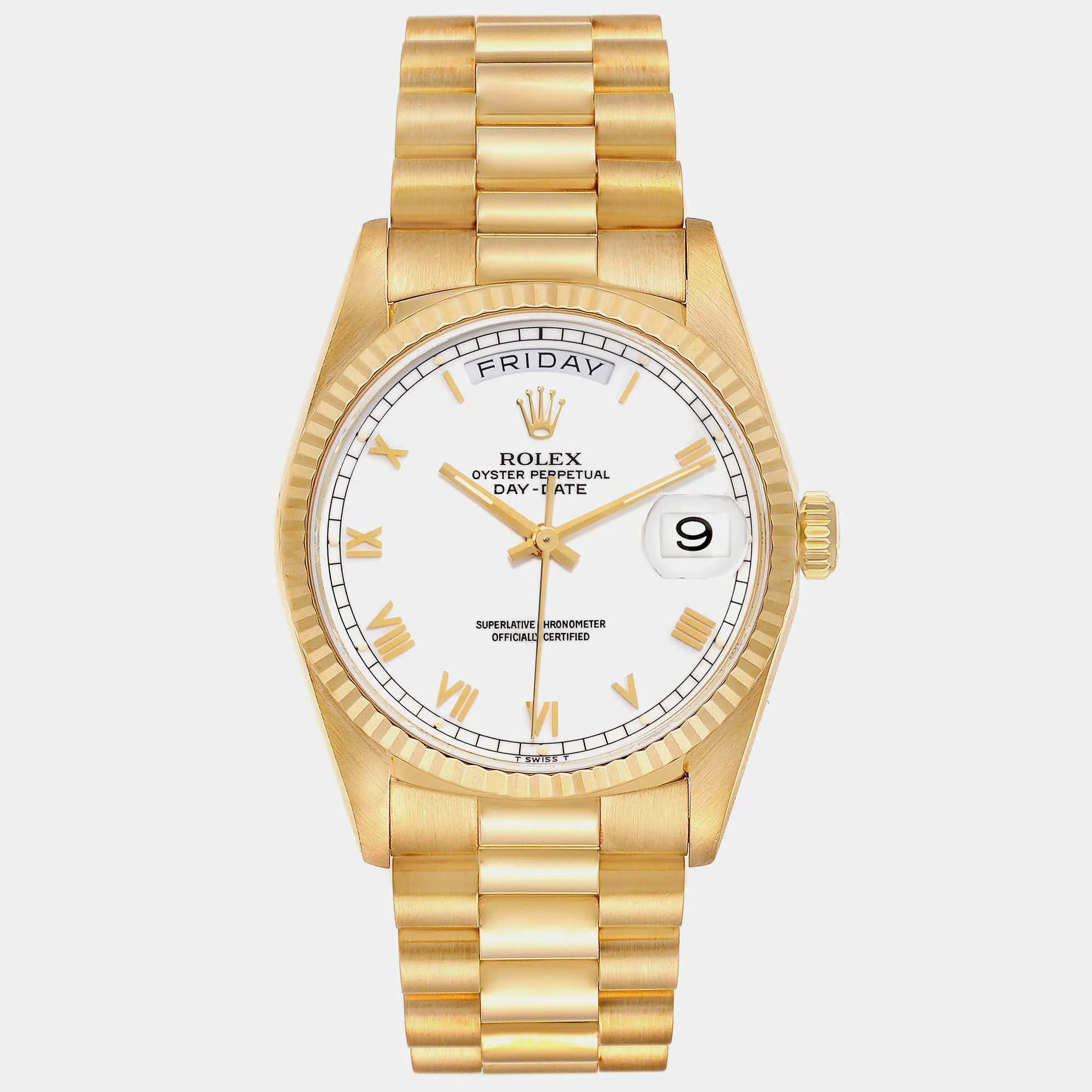 Rolex President 36mm Yellow gold and 18k yellow gold Yellow