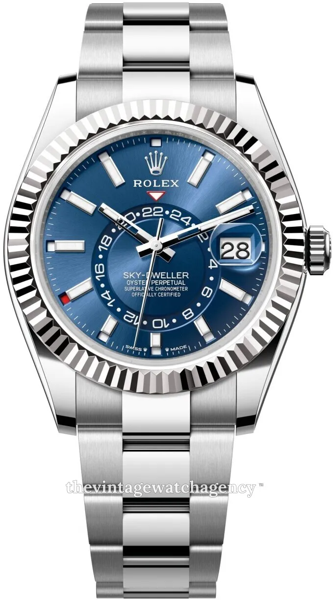 Rolex Sky-Dweller 336934-0005 42mm White gold and Oystersteel Blue