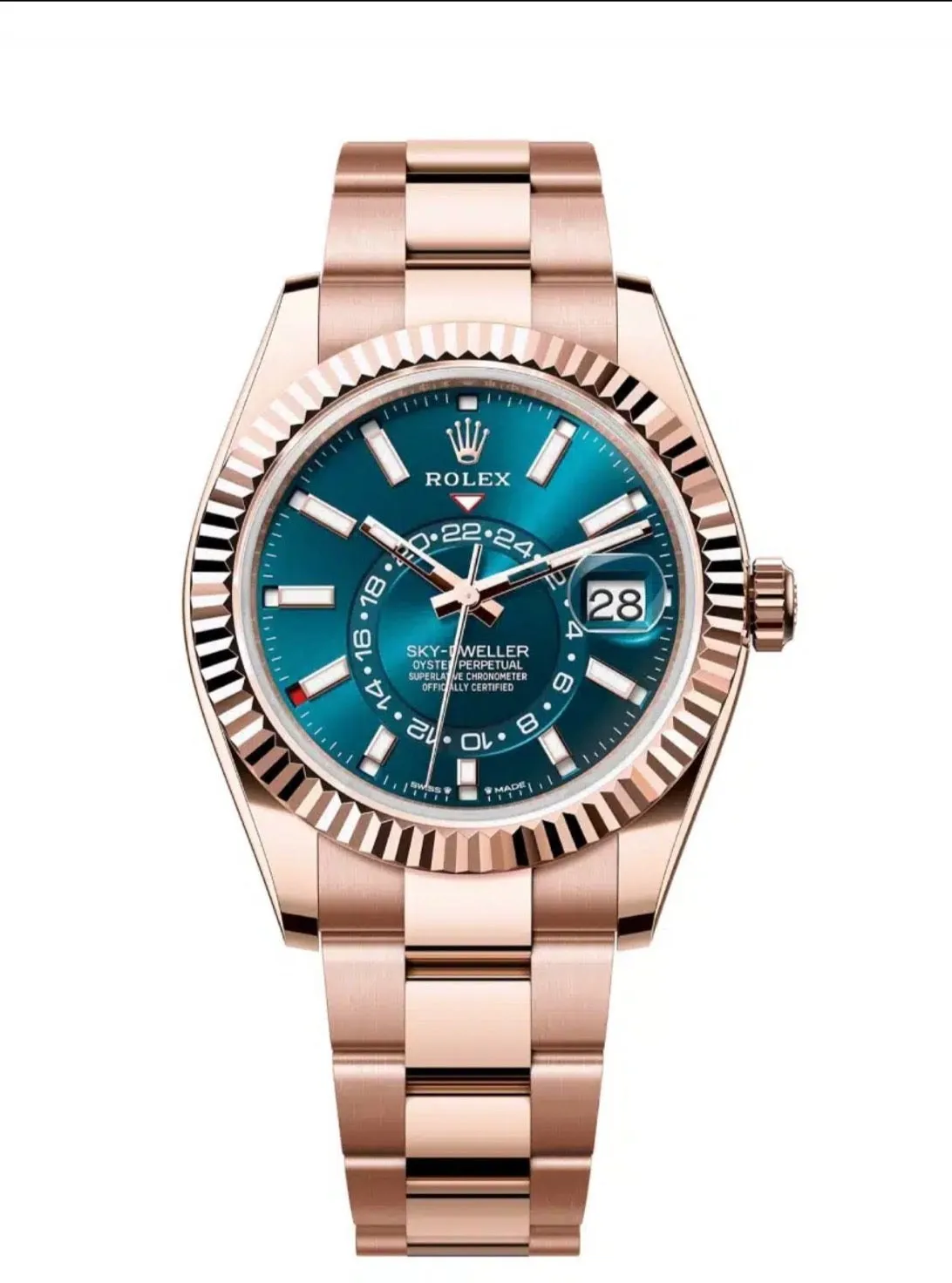 Rolex Sky-Dweller 336935 42mm Everose gold Green