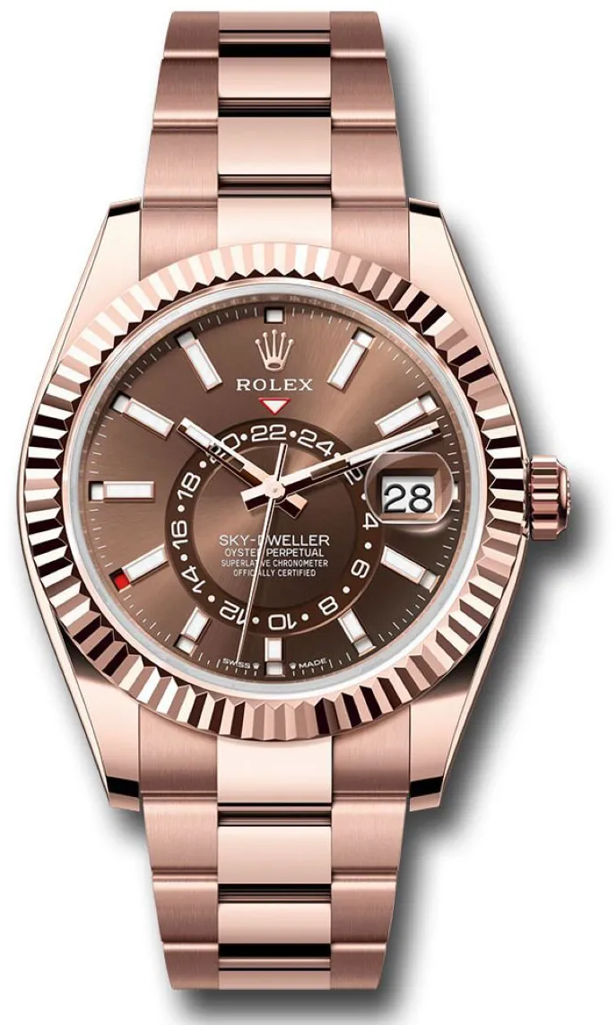 Rolex Sky-Dweller 336935 42mm Everose gold Brown