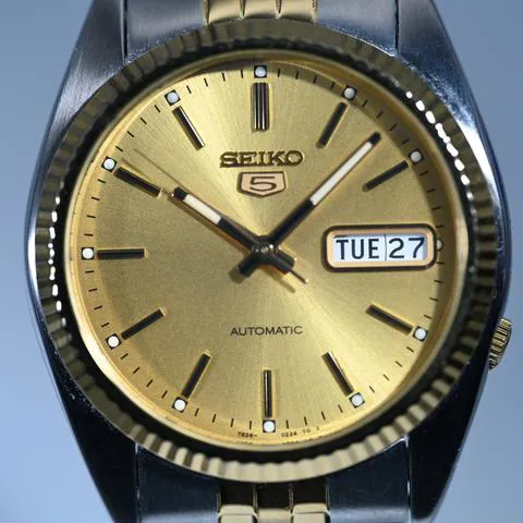 Seiko 5 SNXJ92 36mm Stainless steel Gold