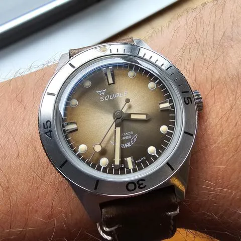 Squale .PBW 38mm Stainless steel Brown