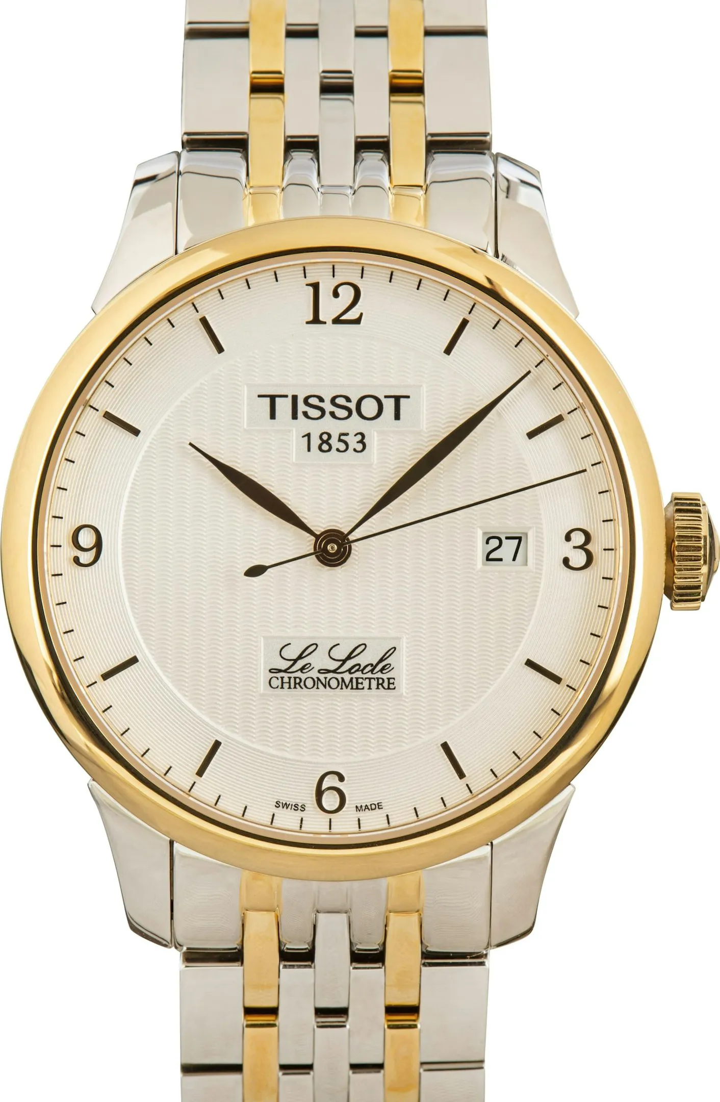 Tissot Le Locle T006.408.22.037.00 39mm Yellow gold and Stainless steel Silver