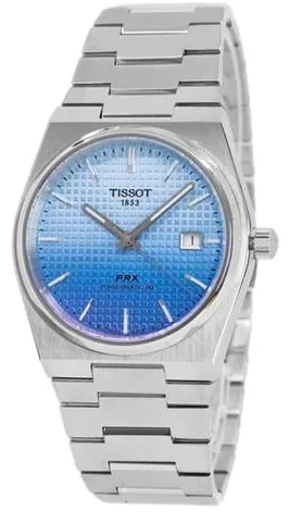 Tissot PRX Powermatic 80 T1374071135101 39.5mm Stainless steel Blue