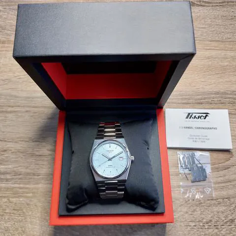 Tissot PRX T137.407.11.351.00 40mm Stainless steel Ice blue 9