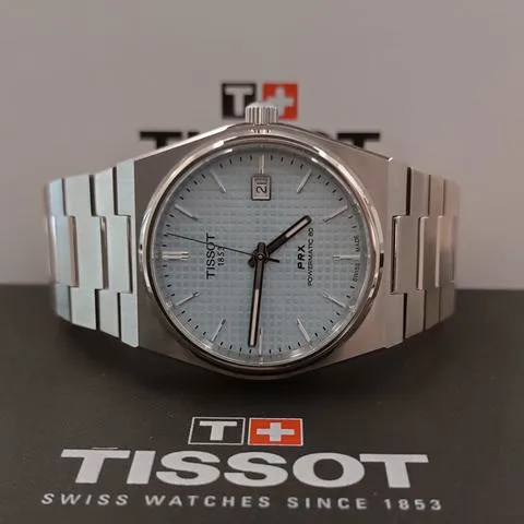 Tissot PRX T137.407.11.351.00 40mm Stainless steel Ice blue 2