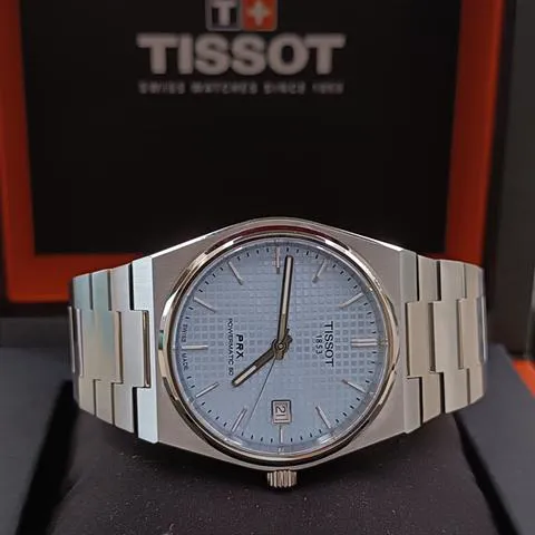 Tissot PRX T137.407.11.351.00 40mm Stainless steel Ice blue 5