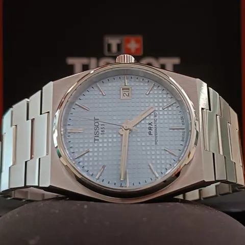 Tissot PRX T137.407.11.351.00 40mm Stainless steel Ice blue 9