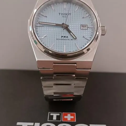 Tissot PRX T137.407.11.351.00 40mm Stainless steel Ice blue 10