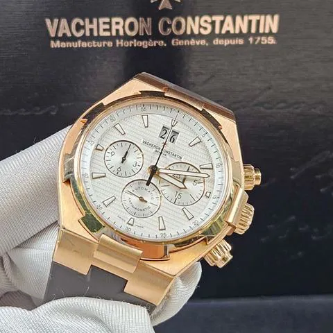 Vacheron Constantin Overseas Chronograph 49150/000R-9454 42mm Rose gold Silver