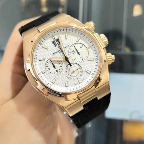 Vacheron Constantin Overseas Chronograph 49150/000R-9454 42mm Rose gold Silver 1